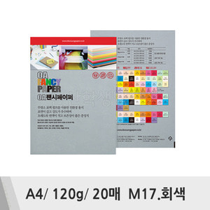 두성 OA팬시페이퍼(A4/120g/20매/M17.회색)