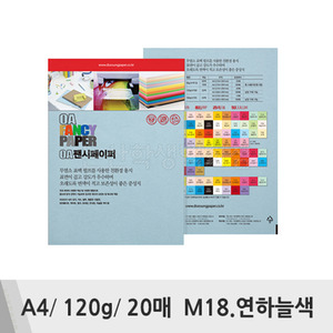 두성 OA팬시페이퍼(A4/120g/20매/M18.연하늘색)