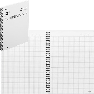 모트모트 스프링북-스퀘어드-화이트(격자5mm/188x258mm/100페이지) ★거래처만 주문가능, 온라인판매 금지