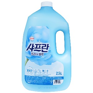 LG생활건강 샤프란섬유유연제용기2.5L(프레쉬블루)