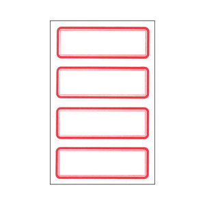 세모네모일반견출지10-208 / 84x31mm10장40개