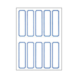 세모네모일반견출지10-211 / 18x60mm10장100개