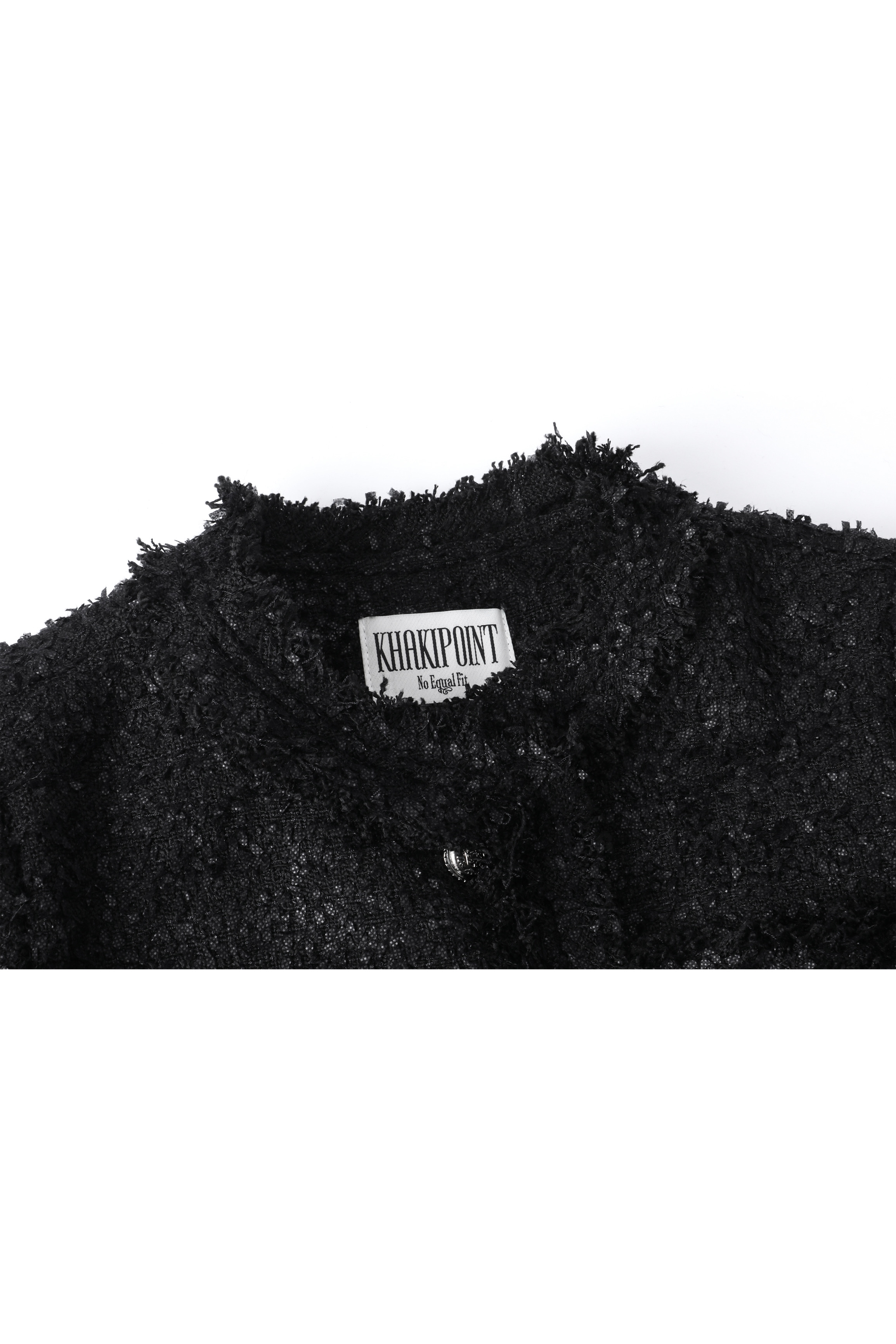 Antique Crop Tweed Jacket - KHAKIPOINT