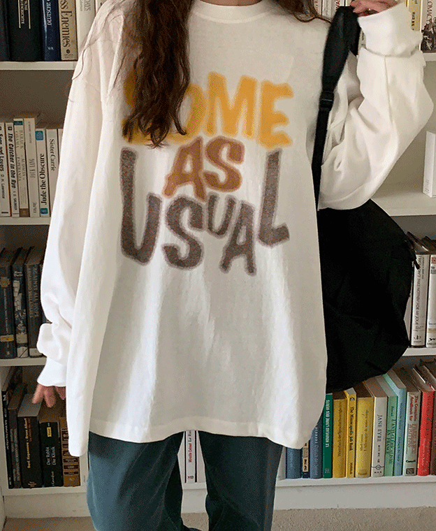 [unisex] 유즈 레터링 티셔츠 (4color)