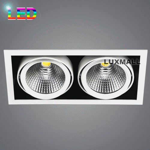 LED COB 56W 멀티 라인 2구 매입 대 화이트,블랙 (320x165)