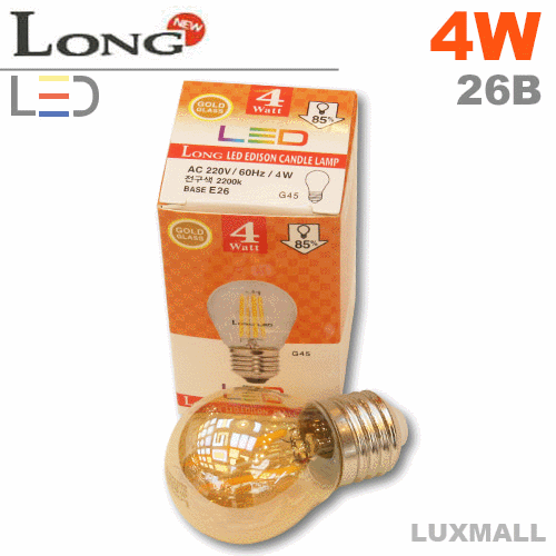 (코스모스) LONG LED 에디슨 인치구 4W G45 26베이스