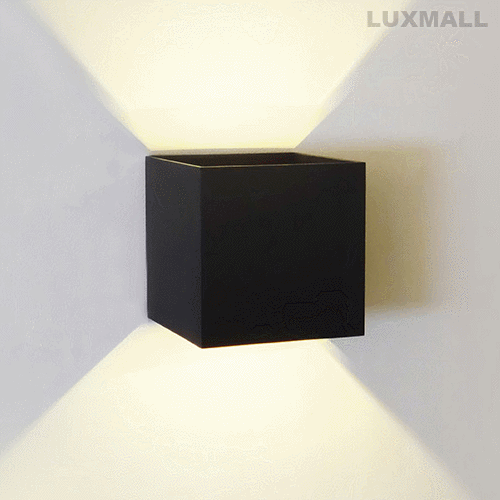 LED 6W 필각도 외부 벽등 블랙