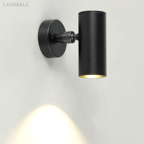 LED 4W 미니 원통 벽등 블랙 (주문품)