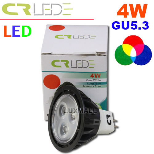 (CR-LED) LED MR16 4W 적색,녹색,청색 12V