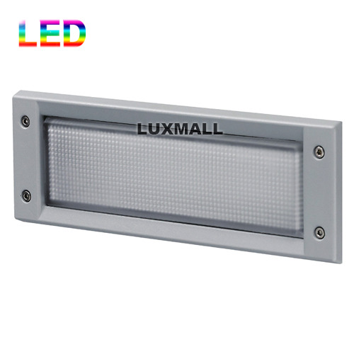 LED 10W 팩트 외부벽 매입등 회색 (252x85)