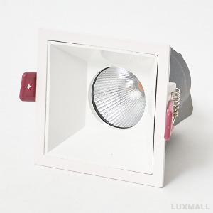 LED COB 15W 스와트 사각 매입등 화이트 (75x75).