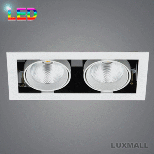 LED COB 40W 스톡 멀티 2구 매입등 화이트,블랙(240x110)