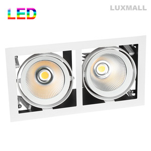 LED COB 60W 스티니 2구 매입등 대 화이트(320x160)