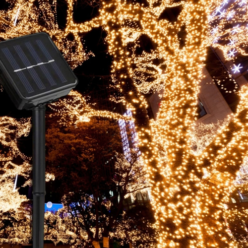 태양광 자동충전 LED 100구 은하수 크리스마스 트리조명 정원조명