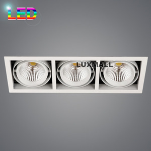 LED COB 90W,150W 27-3 사각 3구 매입등 백색(480x165)