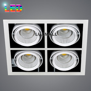 LED COB 120W,200W 30-4 사각 4구 매입등 백색(330x330)
