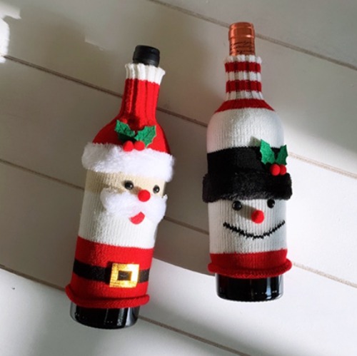 Knit Christmas Bottle Cover 니트크리스마스보틀커버