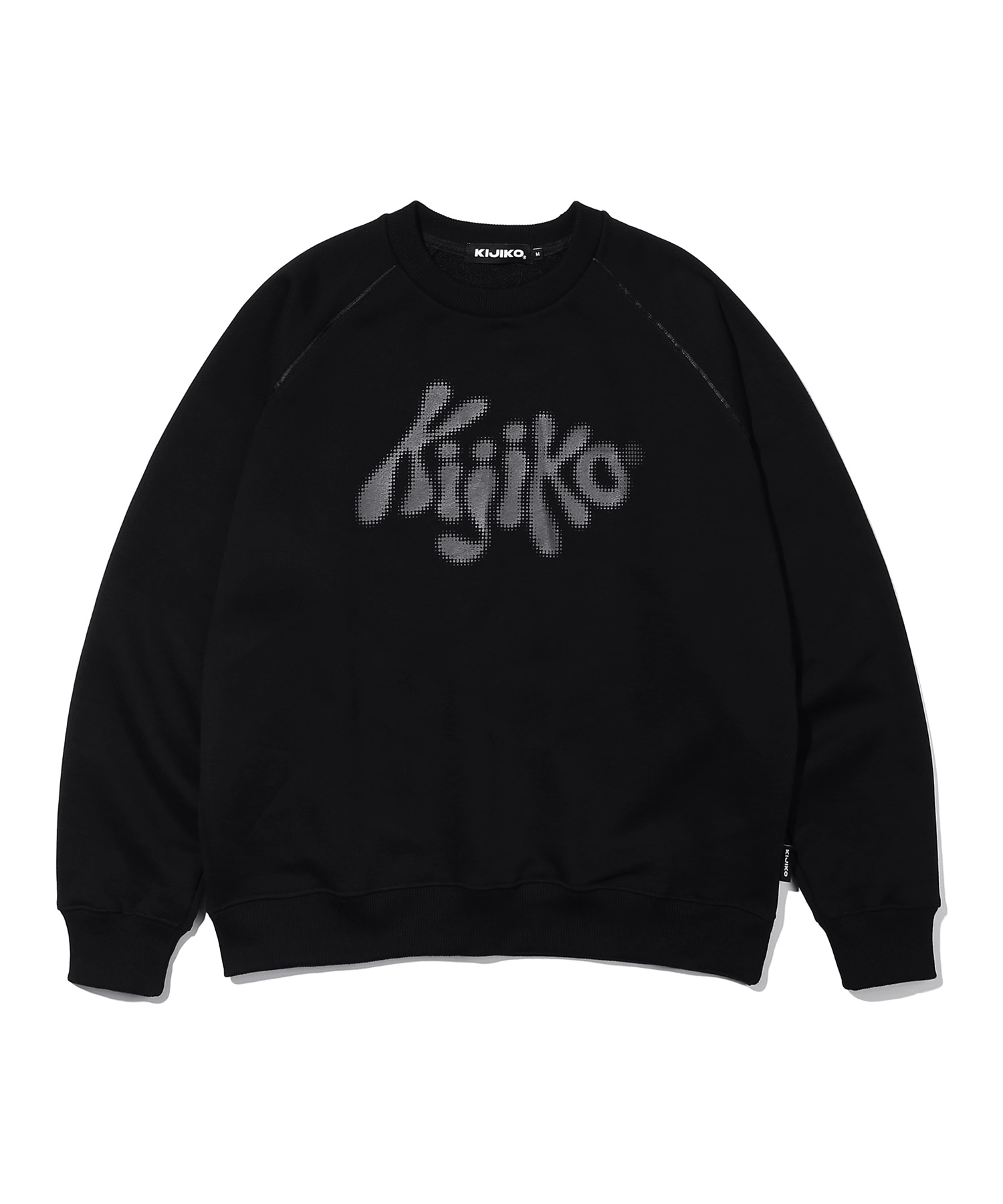 Piping raglan sweatshirt Black