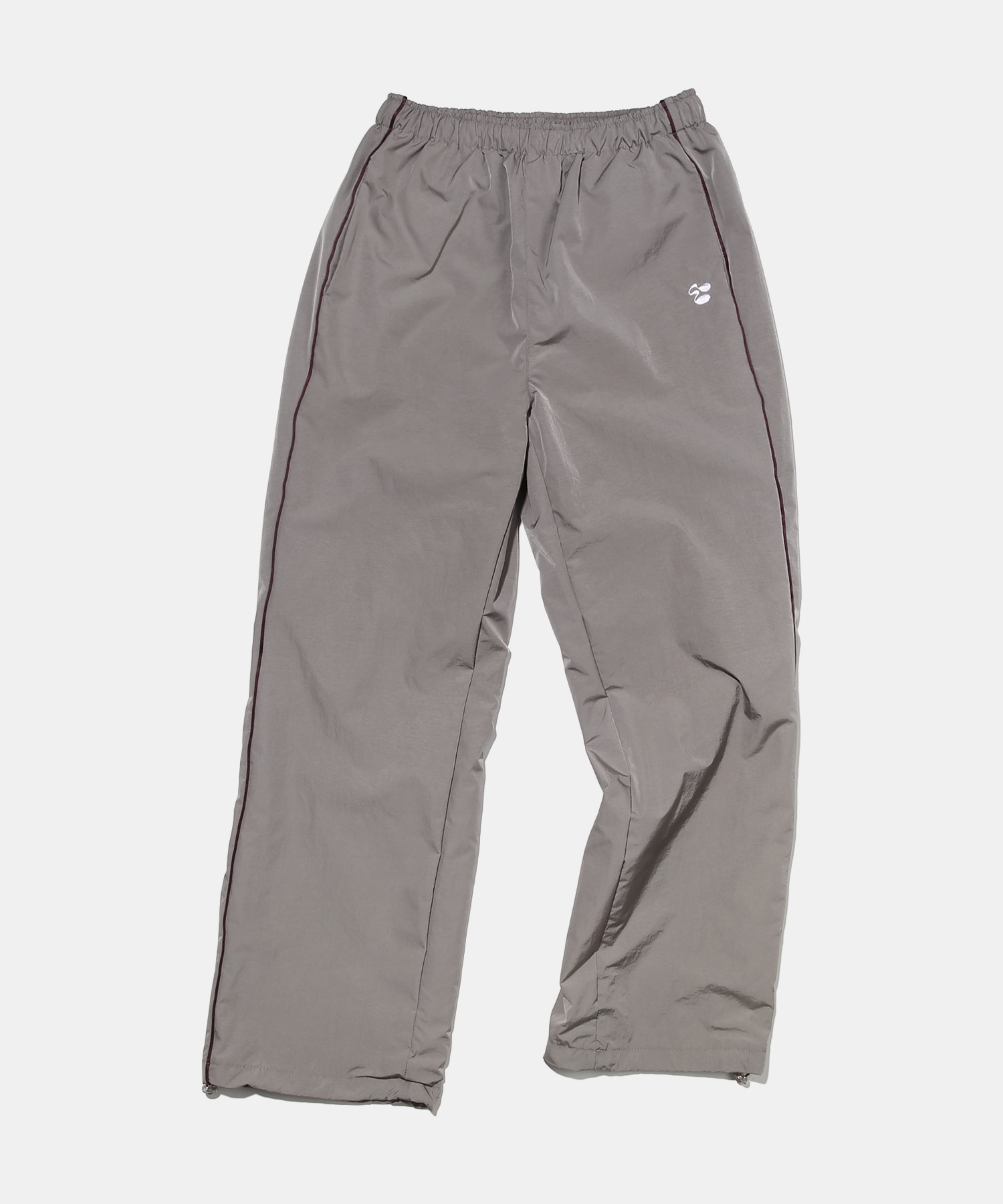 Piping symbol logo track pants Brown