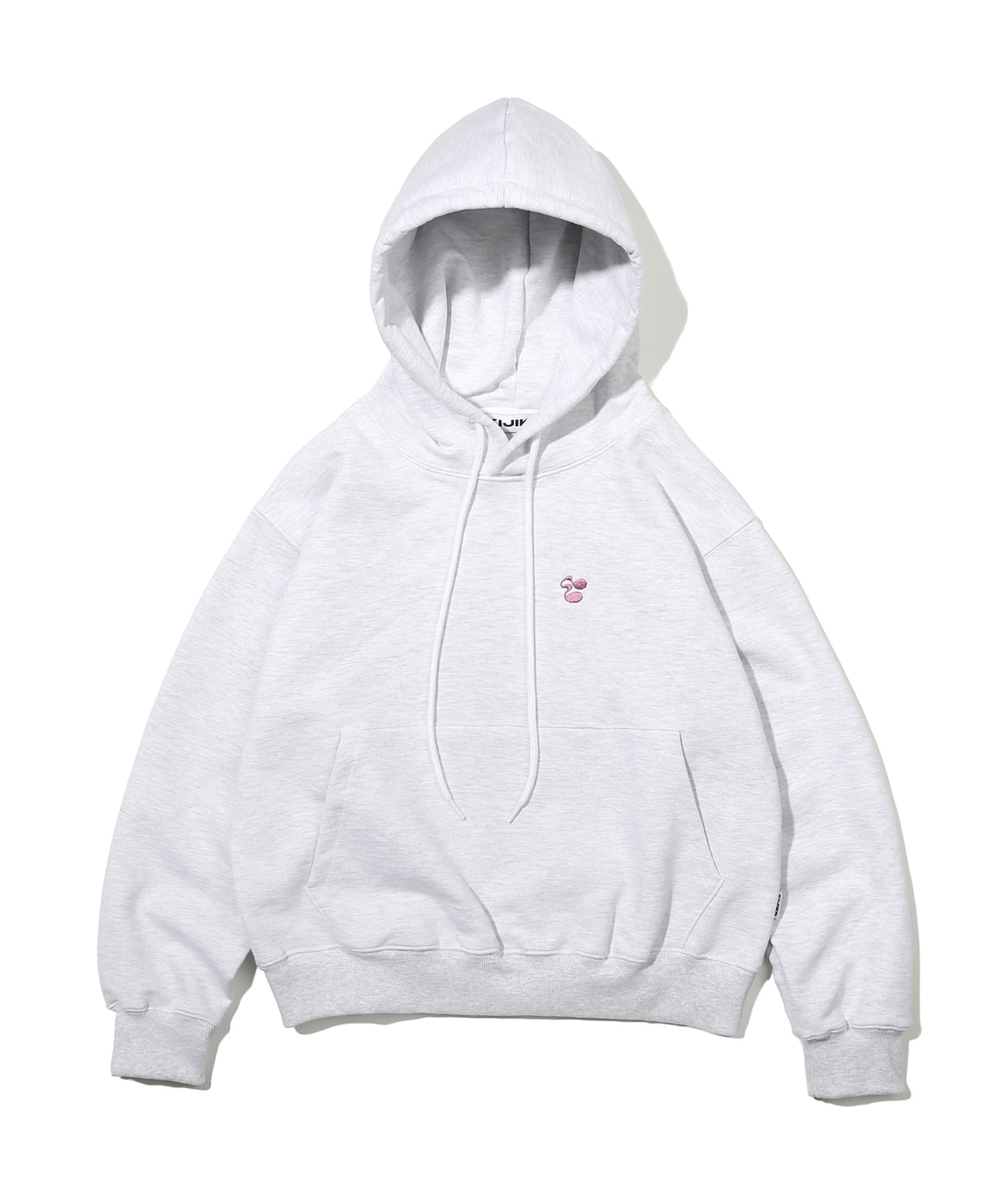 Hippie Classic Applique Hoodie WhiteMelange