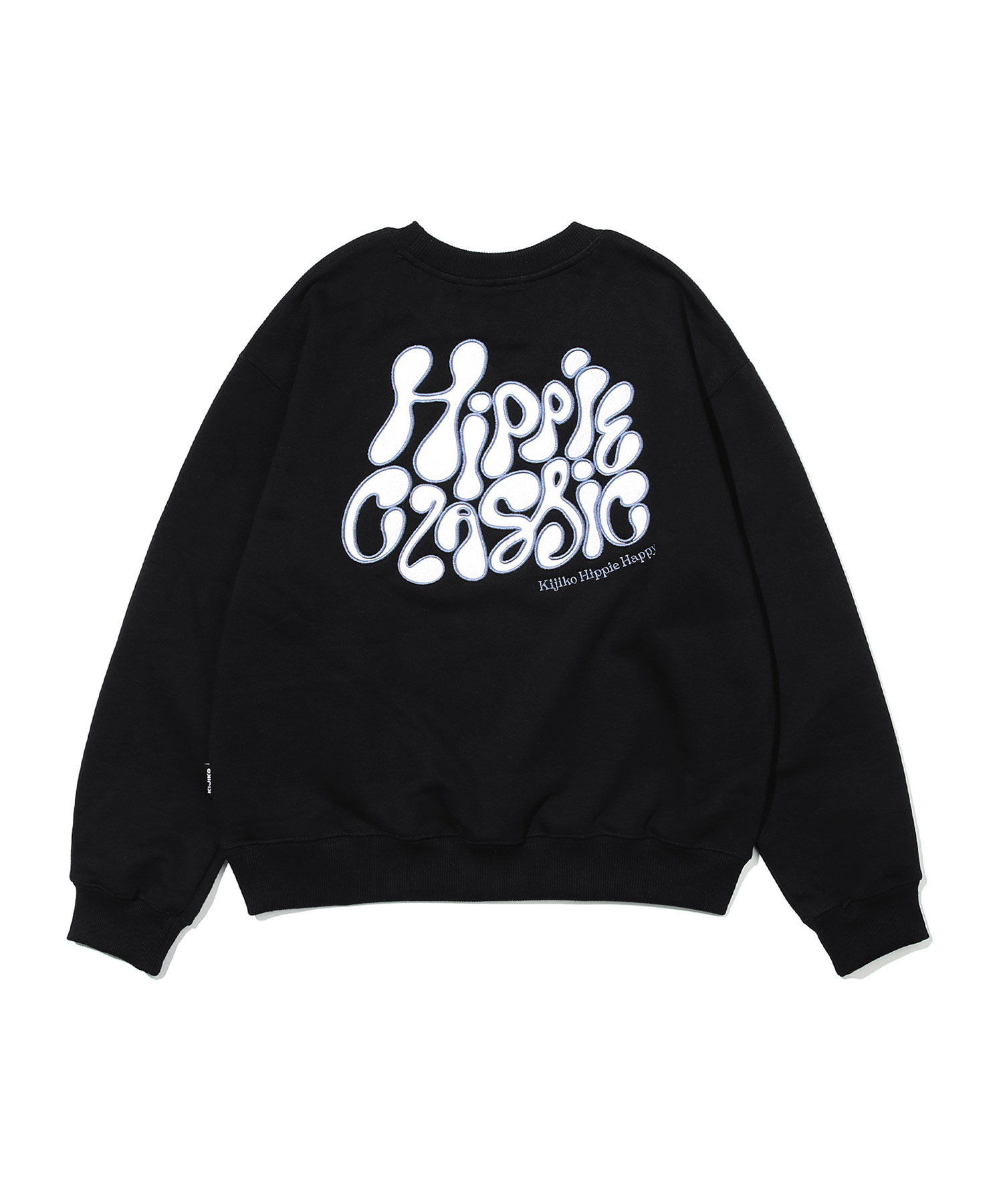 Hippie Classic Applique Sweatshirt Black