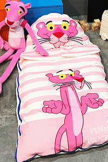 [침대, 이불, 베개 SET상품] 핑크팬더 유아용 침낭, 핑크팬더 아기 침대, 핑크팬더 이불