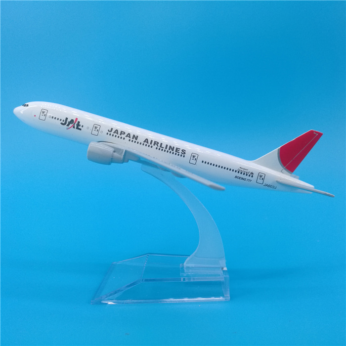 정태적인 일본 항공 보잉 16cm 금속 모형 비행기 솔리드 B777하고 있다. 장식품 JAL Airlines