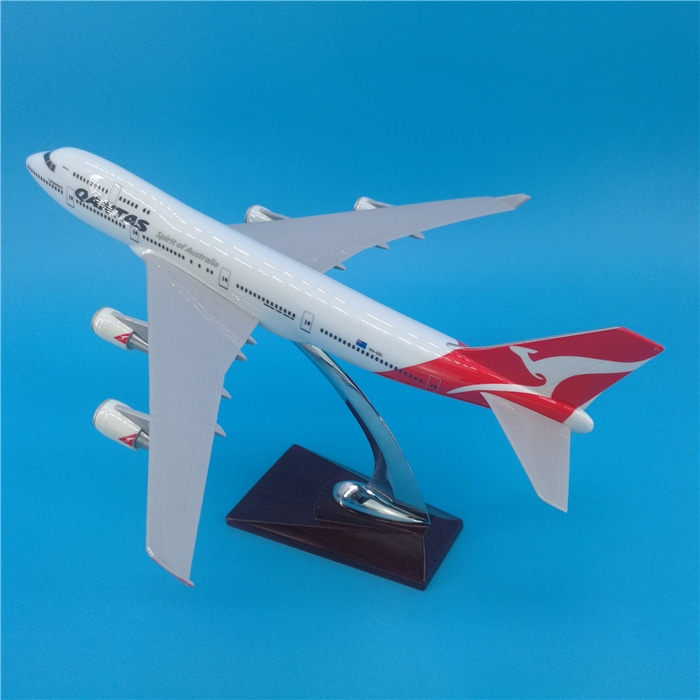32cm 호주항공 보잉 B747 에뮬레이션 수지 모형 선물세트