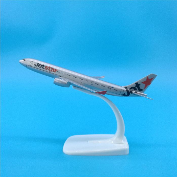 16cm 제트스타항공 A330 시뮬레이션 정적 여객기 1:400 항공기 모형 제작업체 로고