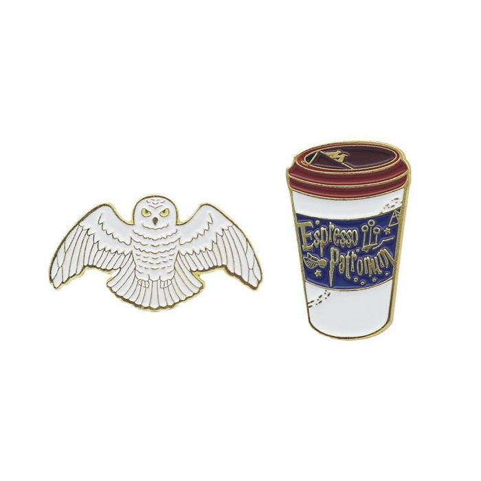 Hedwig 브로치 합금 에나멜 배지를 둘러싼 해리포터 (무기 커피 컵 브로치 제외)