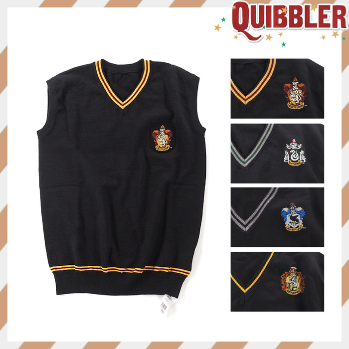 해리포터 해리포터 워너 정품 일본 니트 Siyuan 자수 엠블럼 스웨터 조끼