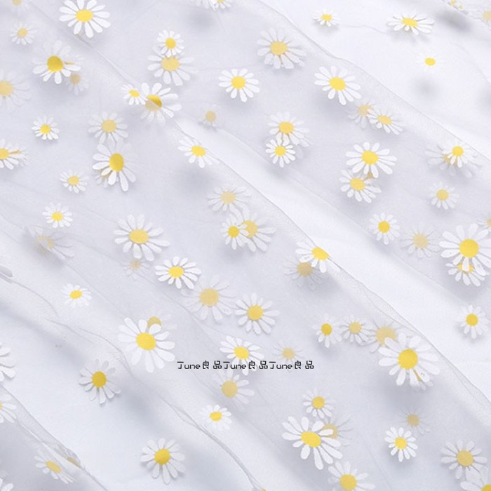아름다운 작은 데이지 레이스 거즈 식탁보 간단한 현대 사진 배경 천 웨딩 디저트 꽃 매니큐어 커버 천 거즈
