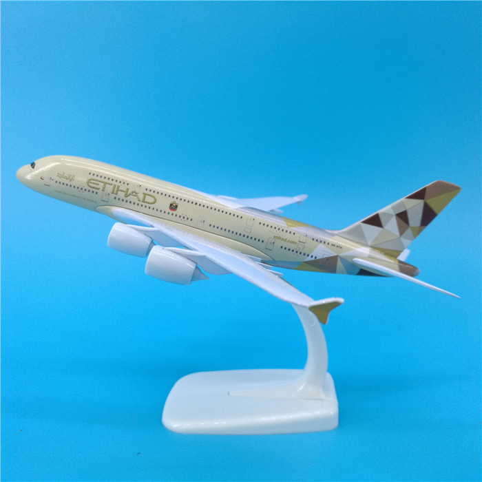 18cm 에티하드 항공 A380 모형 제작물 에티하드