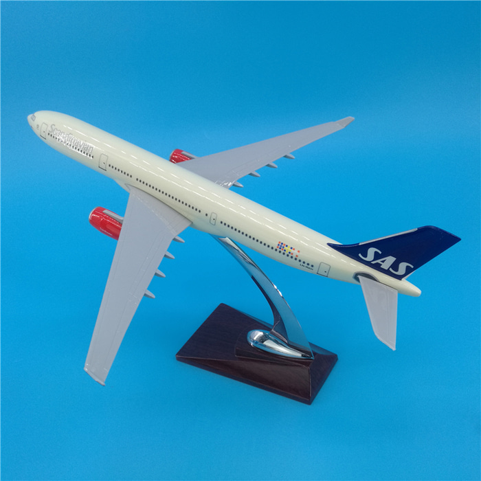 32cm 북유럽 항공 A330 레진 비행기 모형 선물세트 SAS Airlines