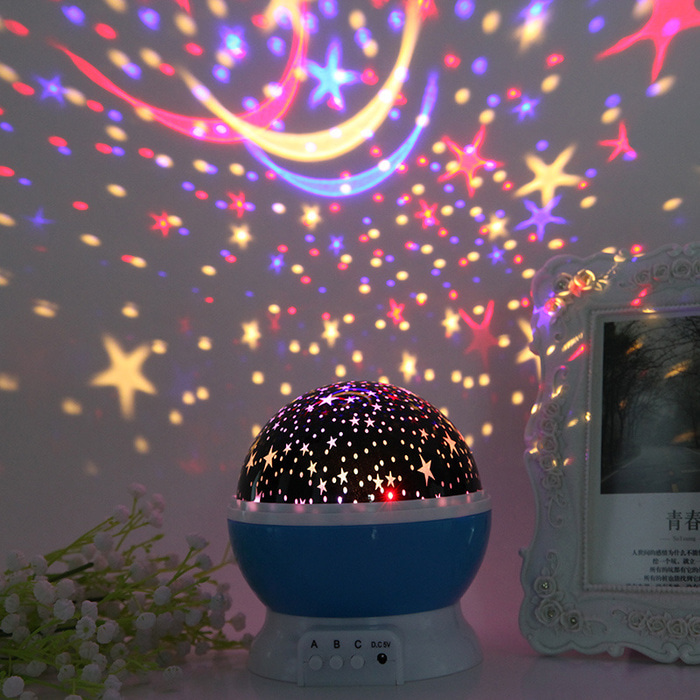 프로젝터 침실 캐스트 흰색 벽 홈 작은 휴대용 로맨틱 회전 별이 빛나는 하늘 빛 프로젝터 별이 빛나는 밤 빛