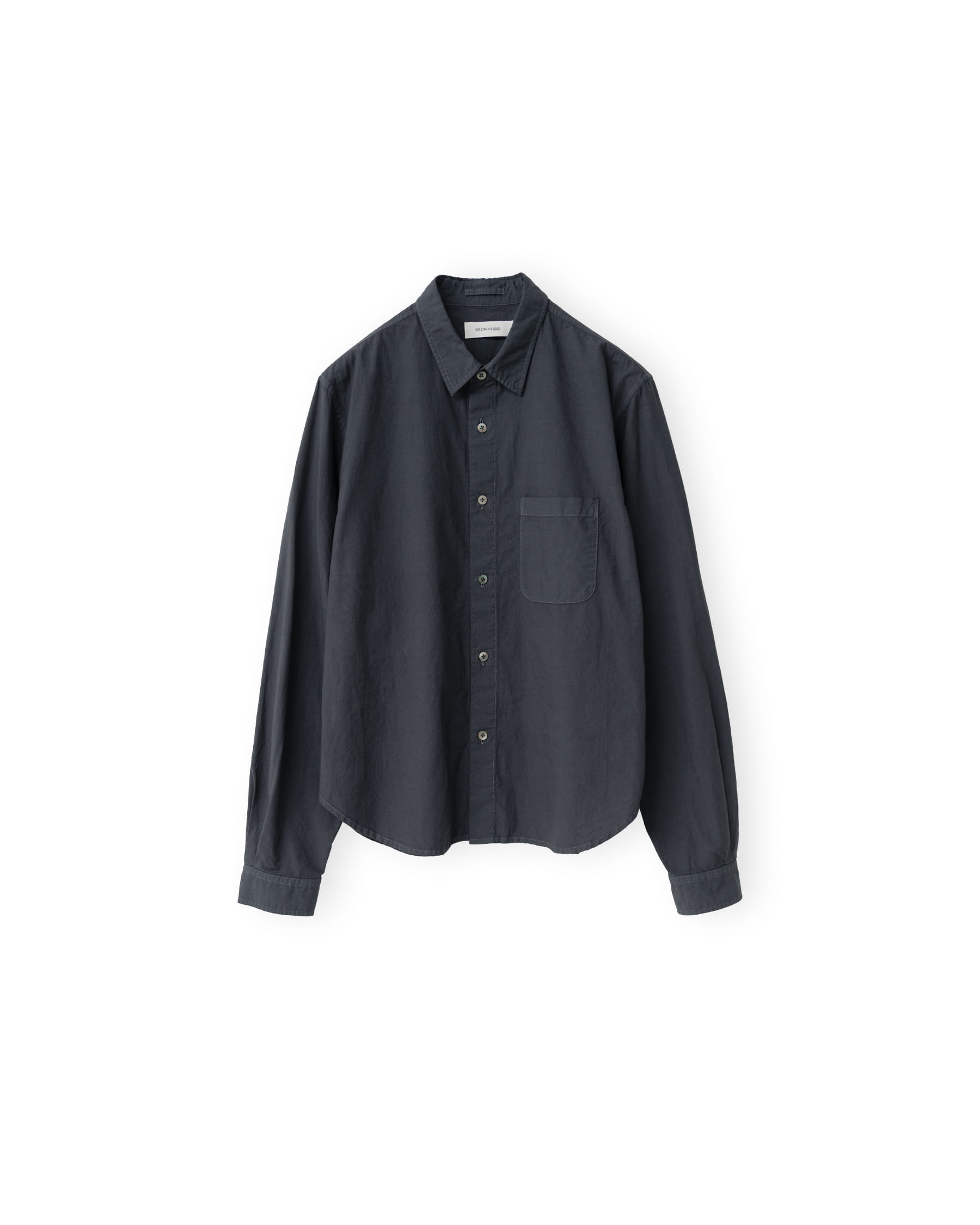Waist Cut Shirt, Charcoal