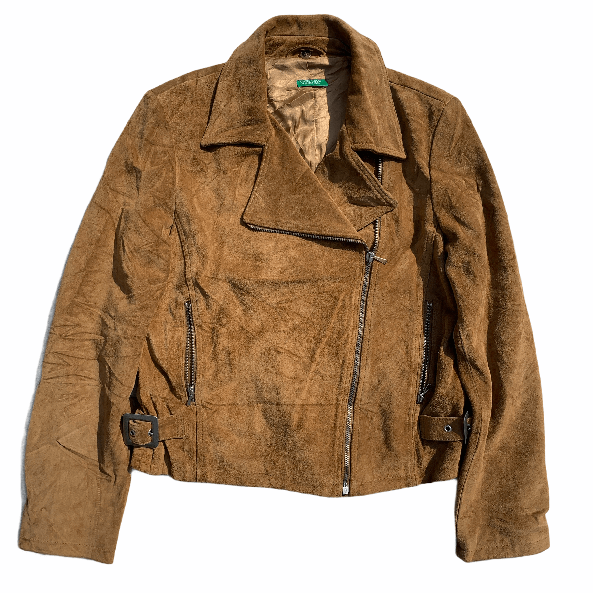 United Colors Of Benetton Suede Rider Jacket