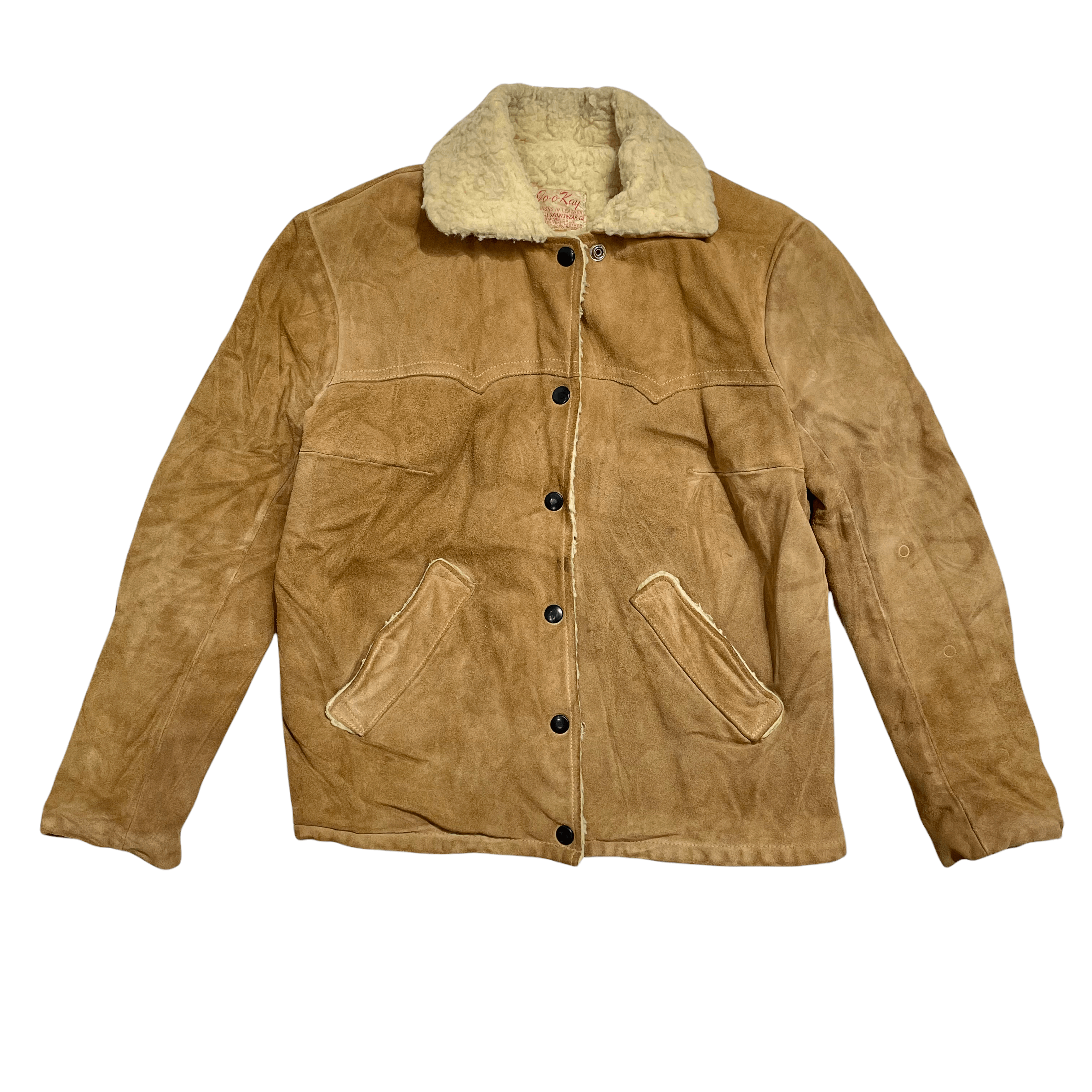 1950s 1960s Jo-o-Kay Western Rancher Leather Jacket