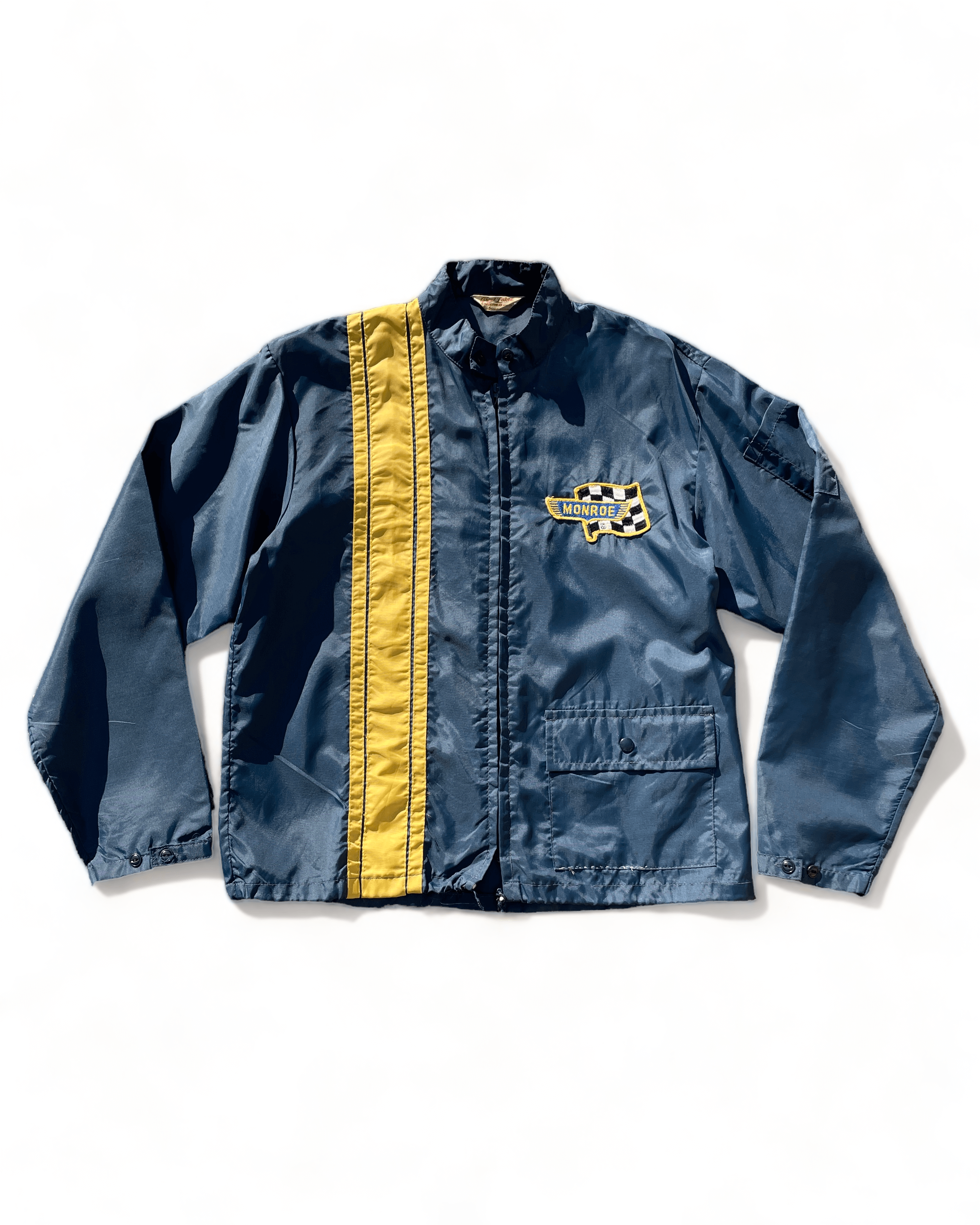60&#039;s 70&#039;s Great Lakes Sportswear Monroe Nylon Racing Jacket