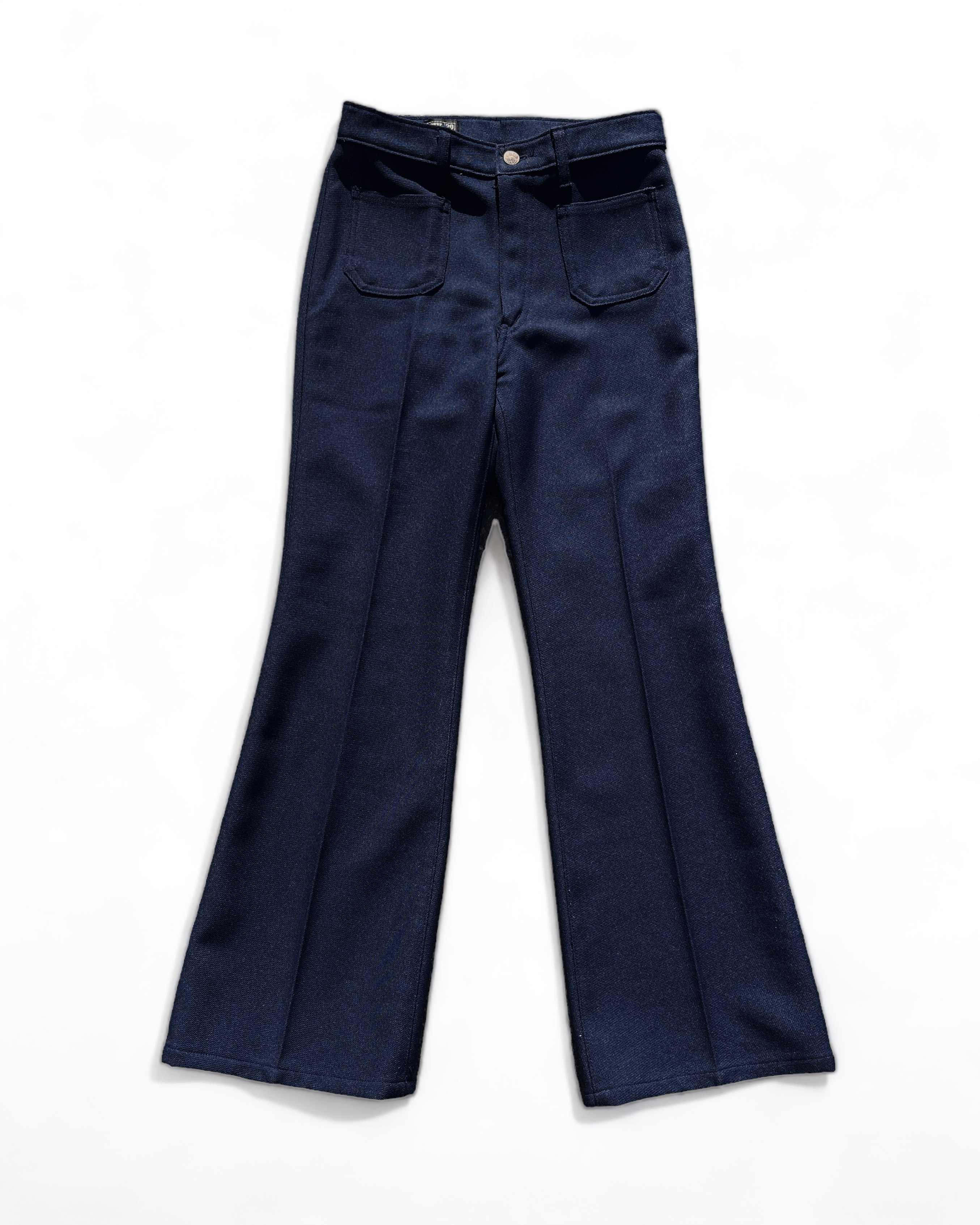 Vintage Blue Way Poly Bell Bottom Pants