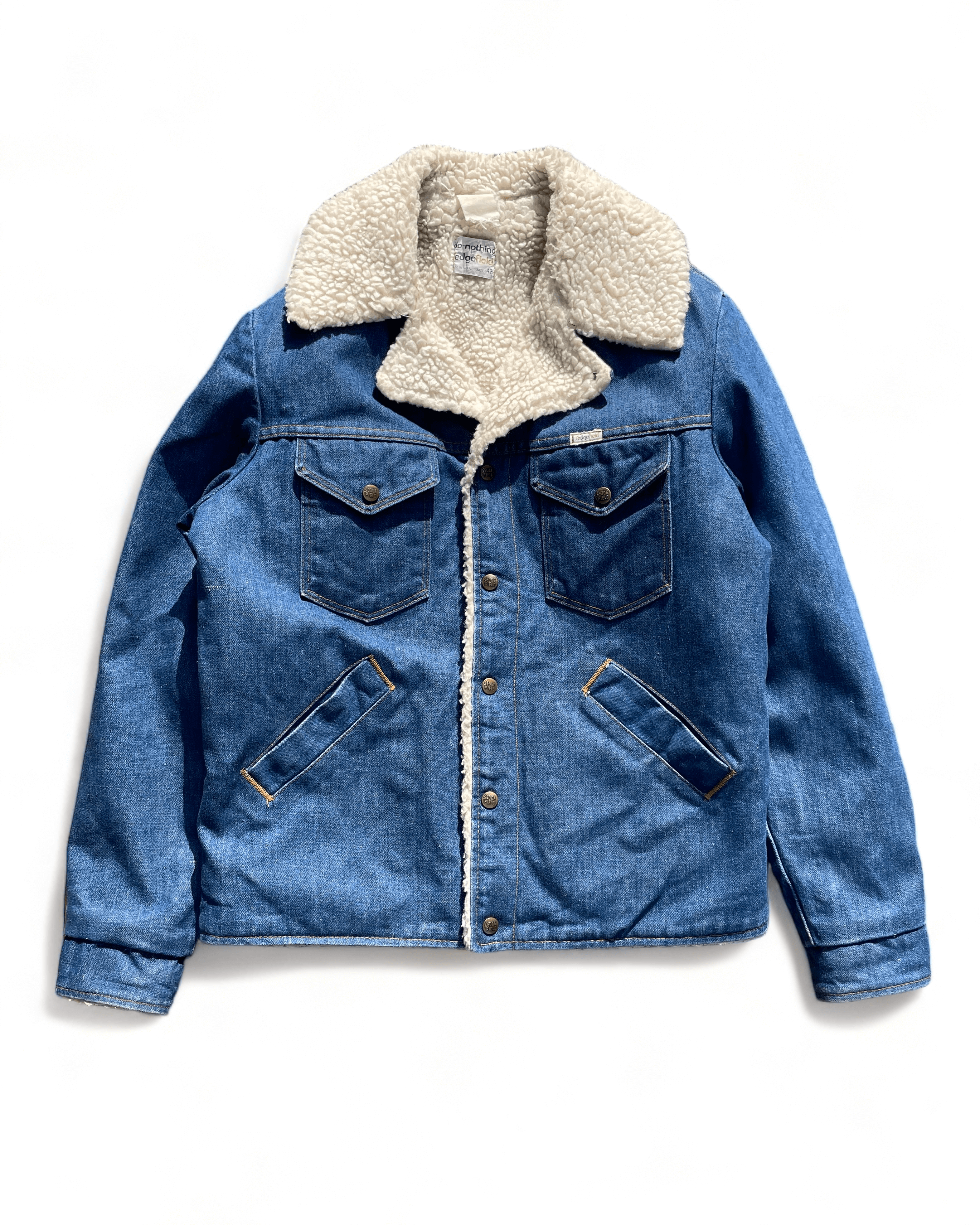 1970&#039;s Do-Nothing by Sedgefield Rancher Sherpa Denim Jacket