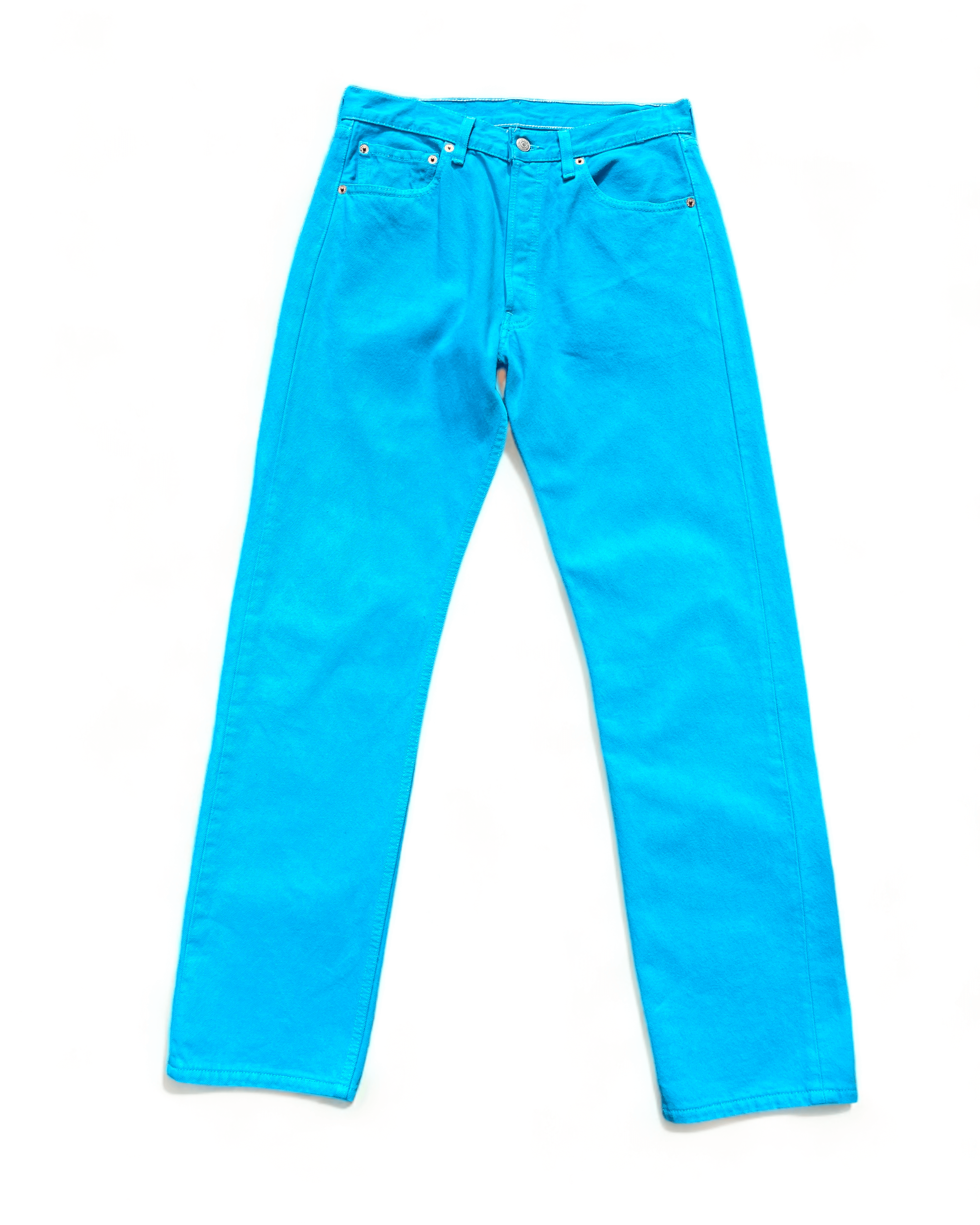 1990&#039;s Levi&#039;s 501 Aqua Denim Pants