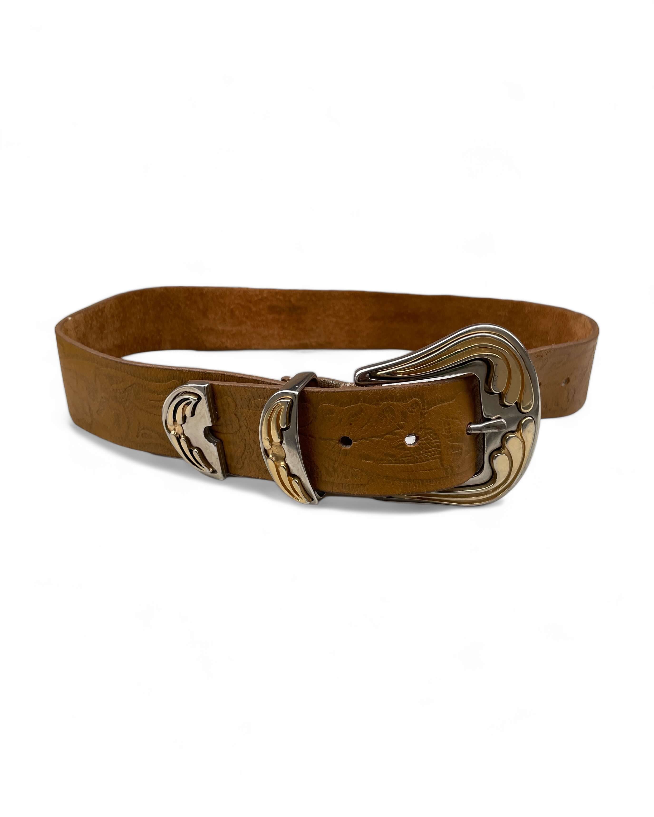 Vintage Wing Western Leather Belt