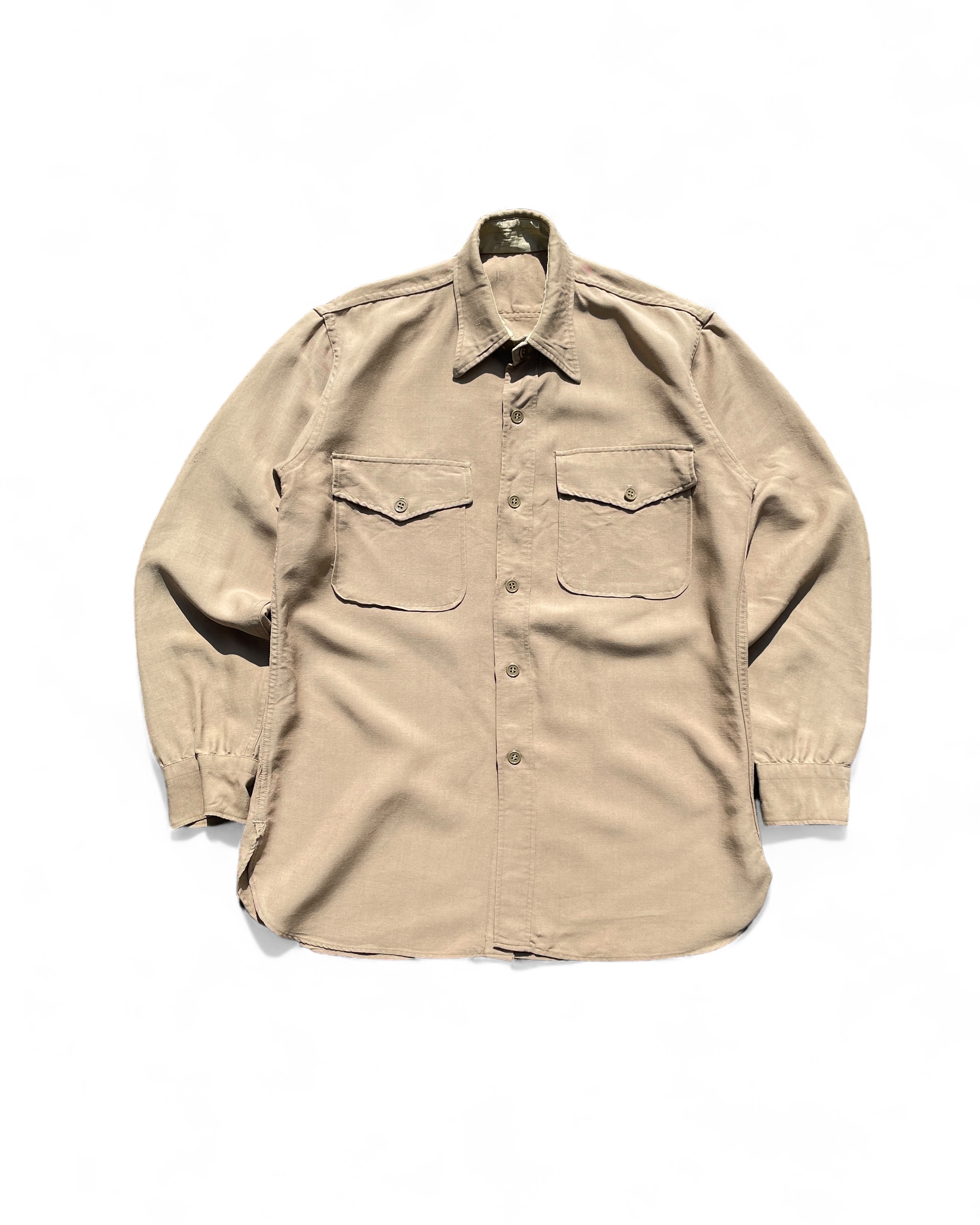 1950&#039;s U.S. Army Khakie Gabadine Field Shirts