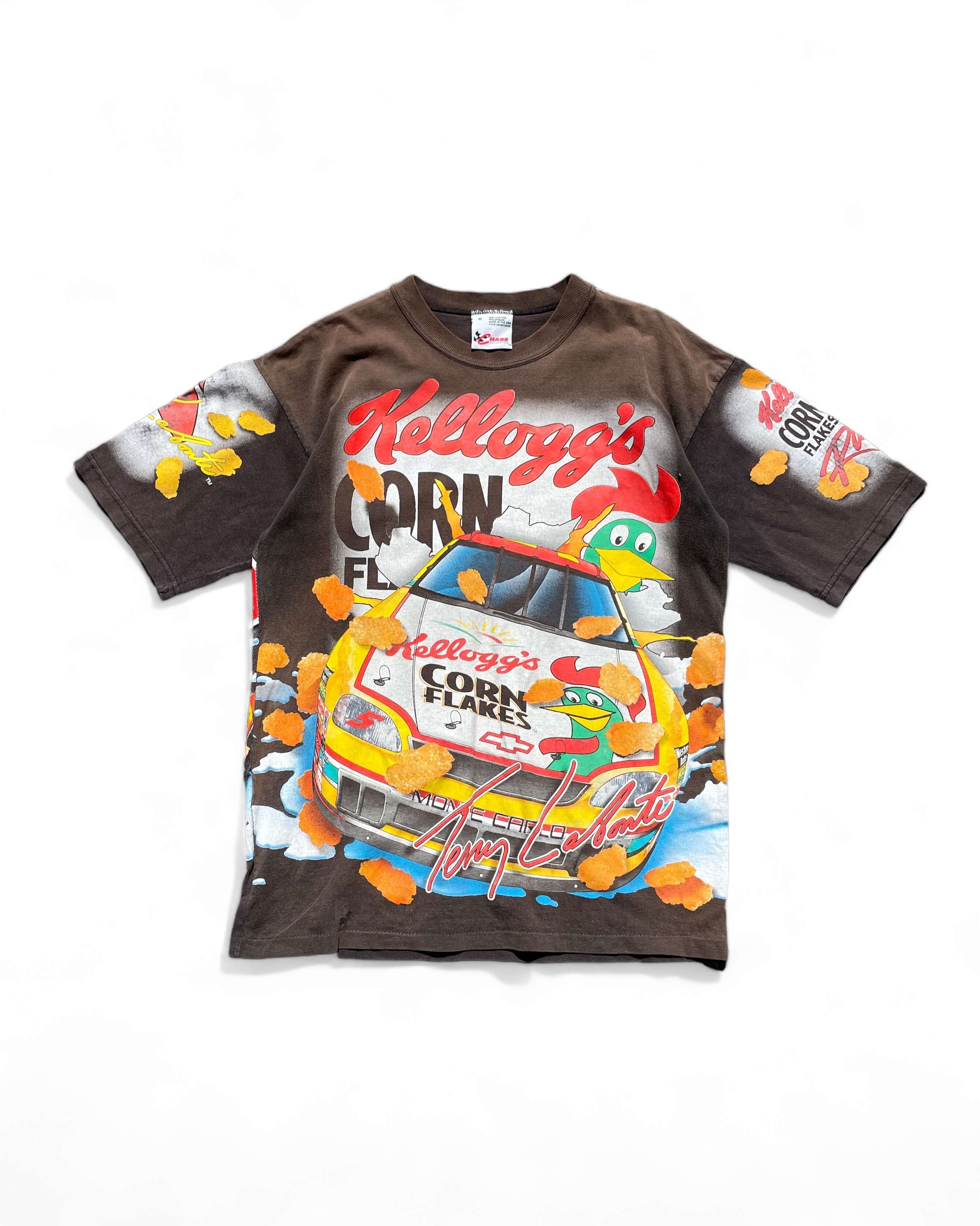 1990&#039;s Kellogg&#039;s Corn Flakes Nascar Racing Team T-shirts