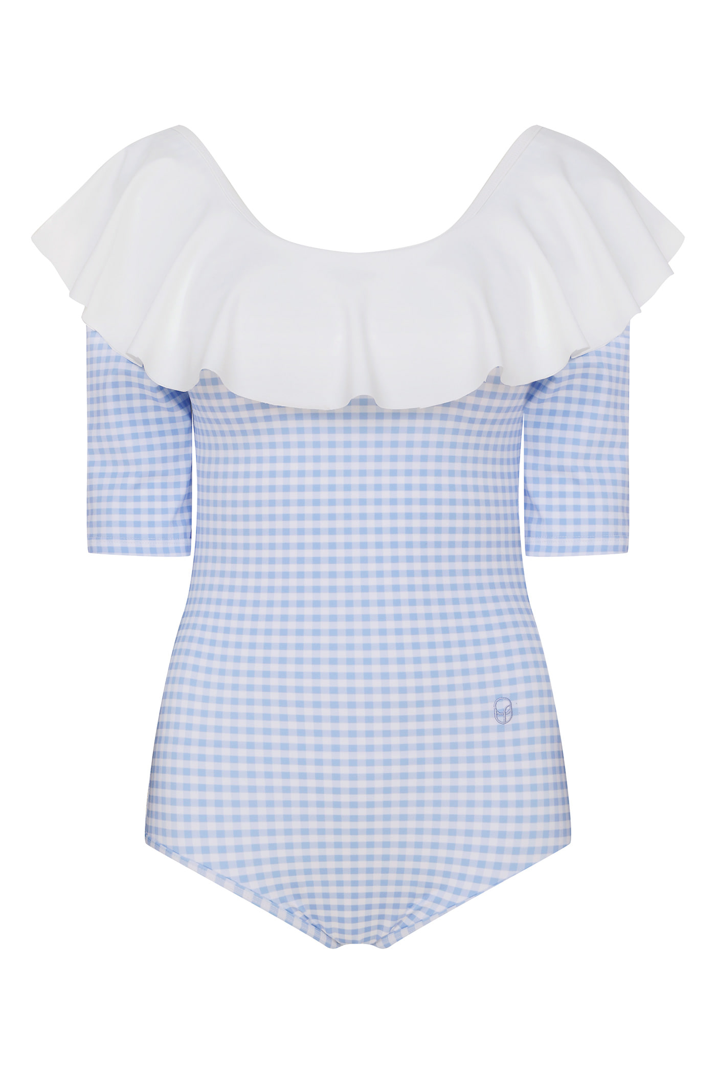 ■LAMEREI■ Ruffle Gingham Check SwimSuit[LMBBSW210]Black Gingham Check Square Neck SwimSuit[LMBBSW200]-Black