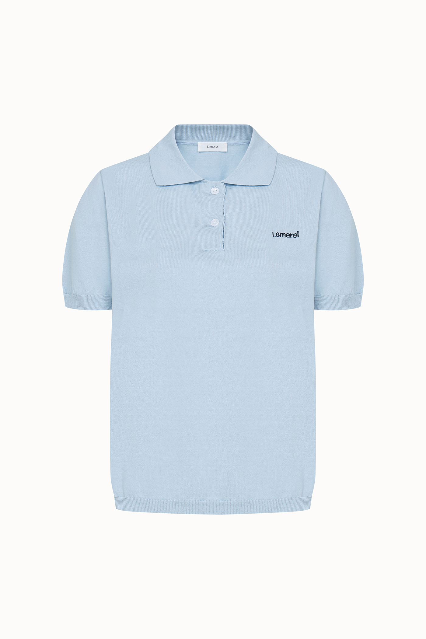 Cotton Polo Shirt[LMBDSUKN247]-Sky Blue