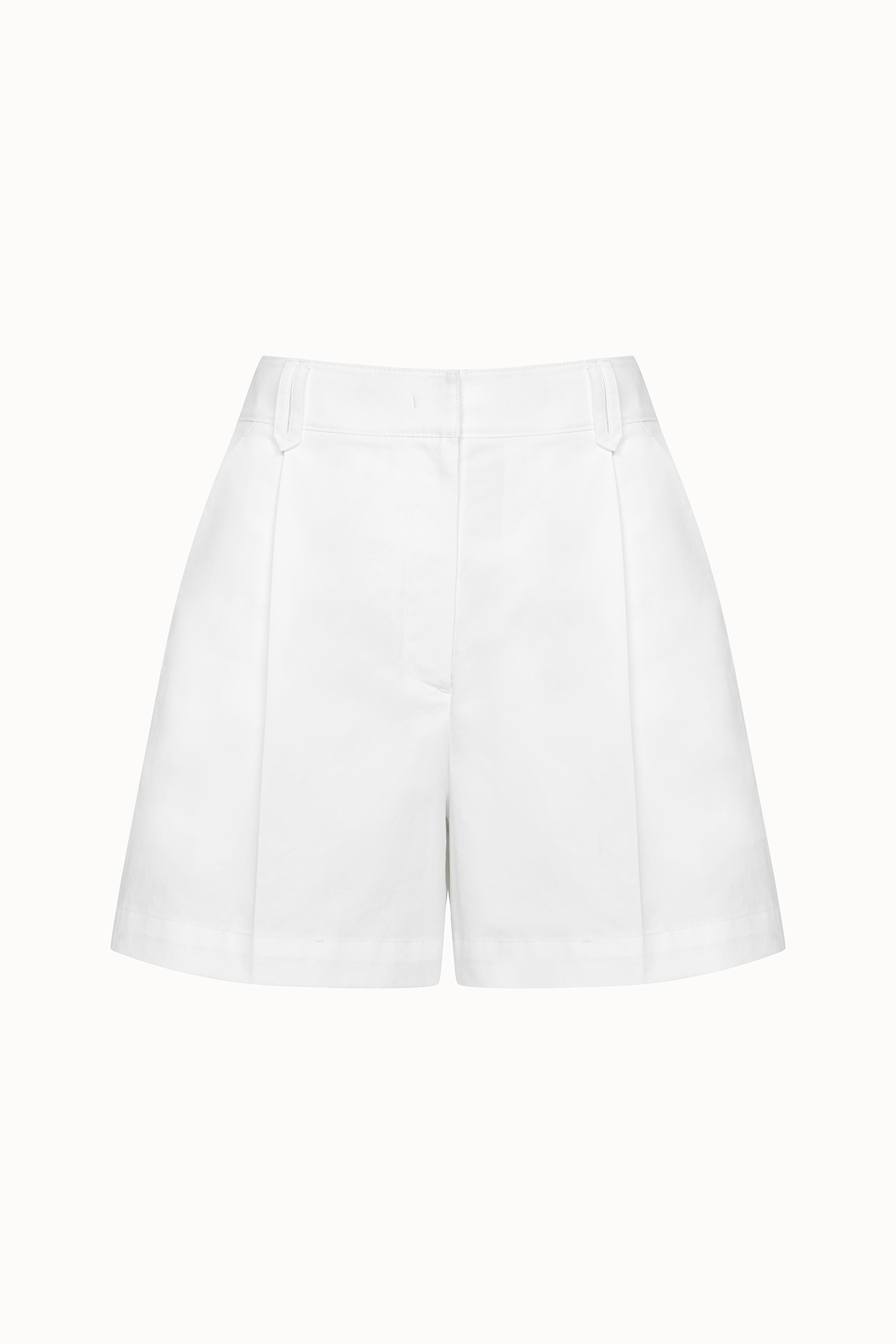One Tuck Cotton Half Pants[LMBDSUPT504]-White