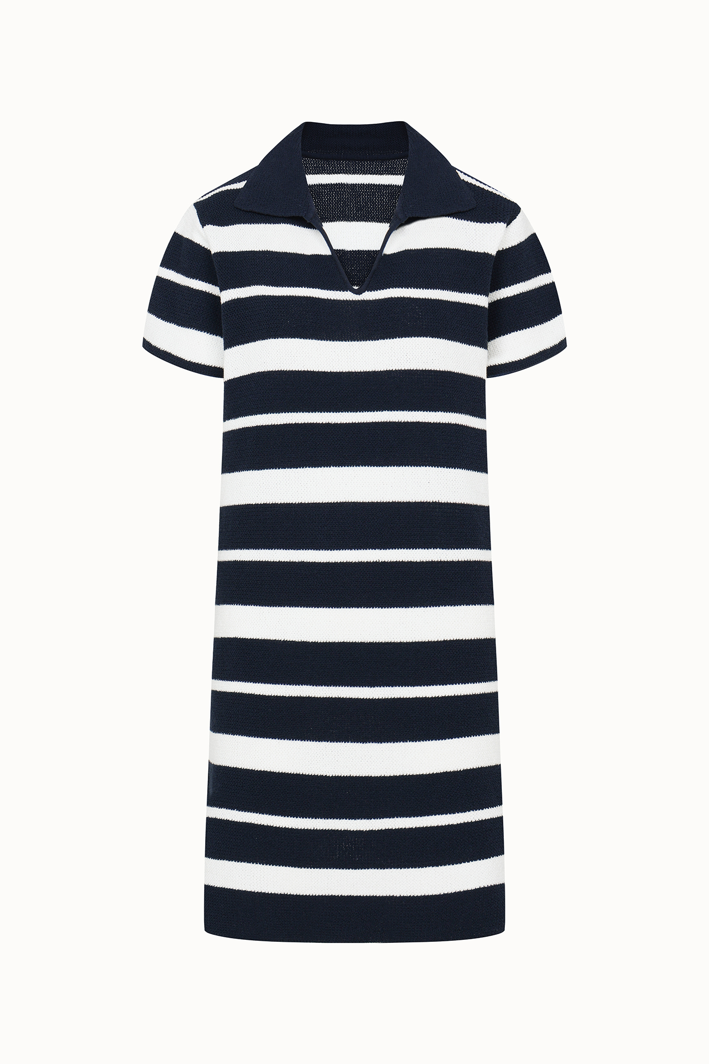 Stripe Collar Knit Dress[LMBDSUKN253]-2color