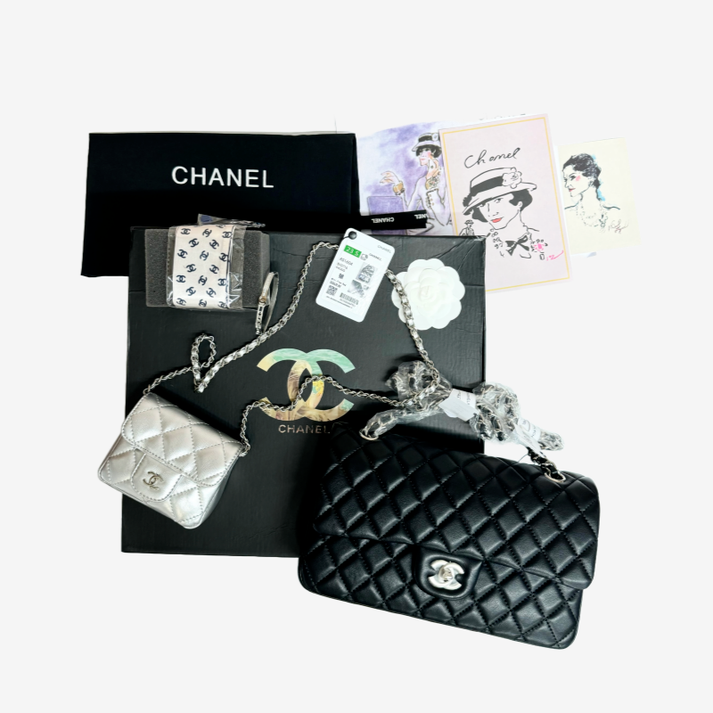 [노벨티] CHANEL 클미 4종 SET (블랙-은장)  ☆풀박스